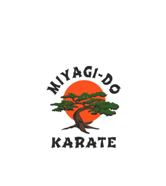 Miyagi-do karate cobra kai model alb pe tricou