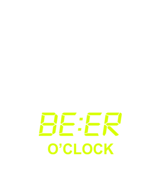 'Beer o'' clock' model albastru închis pe tricou