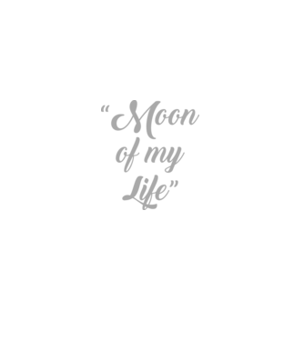 Moon of my life model negru pe tricou