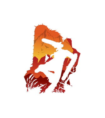 Chainsaw man silhouette model alb pe tricou