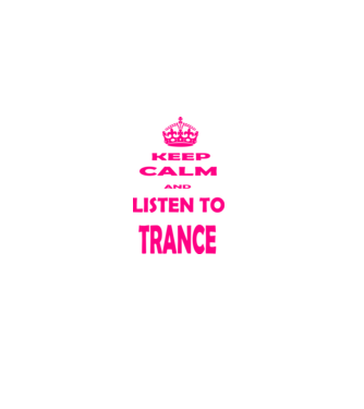 Keep Calm and Listen To Trance model negru pe tricou