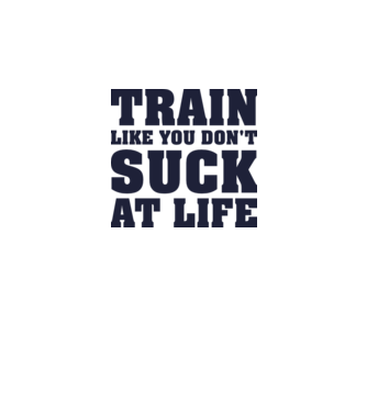 Train like you dont suck at life model gri pe tricou
