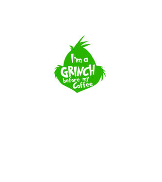 Grinch before coffee model turcoaz pe tricou