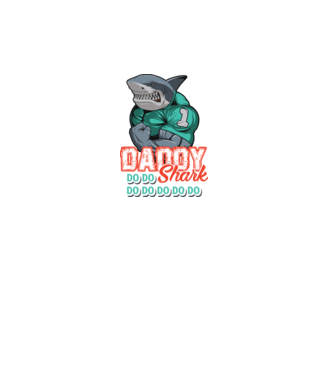 Daddy Shark do do do do model alb pe tricou