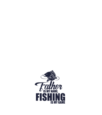 Father is my name, fishing is my game model negru pe tricou