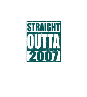 Straight Outta - 2007 model gri pe tricou