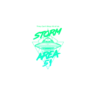 Storm area 51 ufo green model negru pe tricou