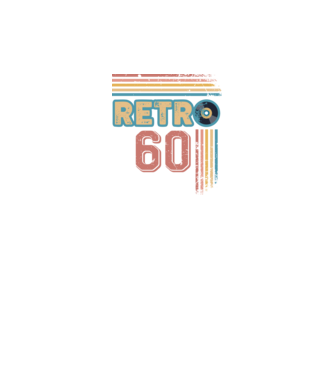 Retro 60 Birthday model alb pe tricou