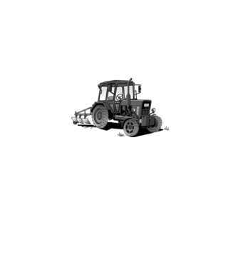 TRACTOR model gri pe tricou