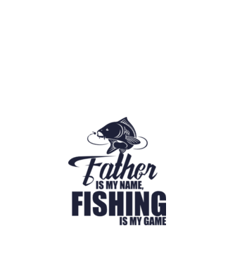 Father is my name, fishing is my game model alb pe tricou
