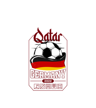 Qatar teams Germany model alb pe tricou