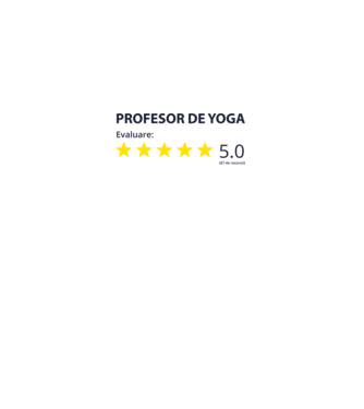 profesor de yoga evaluare model alb pe tricou