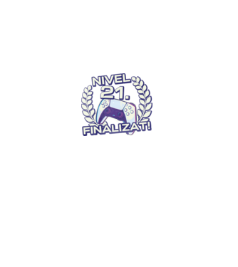 Nivel 21 finalizat! model negru pe tricou