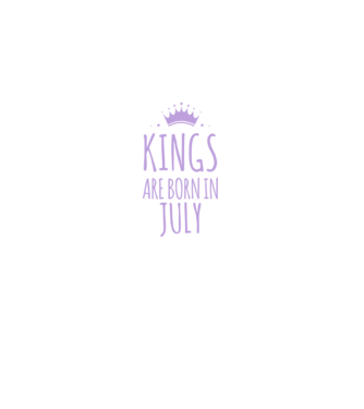 Kings are born in - July model albastru închis pe tricou