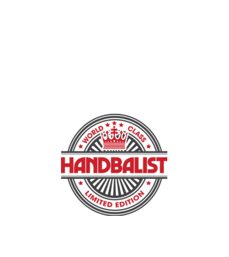 handbalist model alb pe tricou
