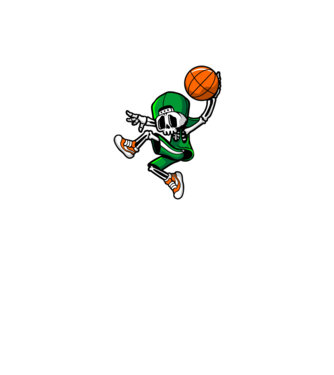 Basketbone model negru pe tricou