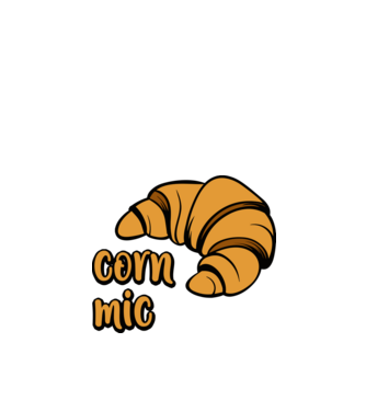 corn mic model alb pe tricou