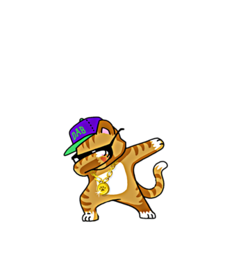 Cool Cat DAB model roșu pe tricou