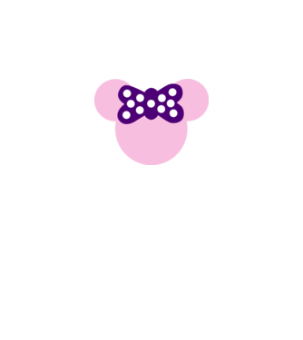 Minnie model alb pe tricou