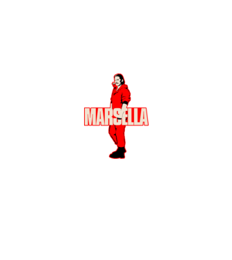 mareille la casa de papel model negru pe tricou