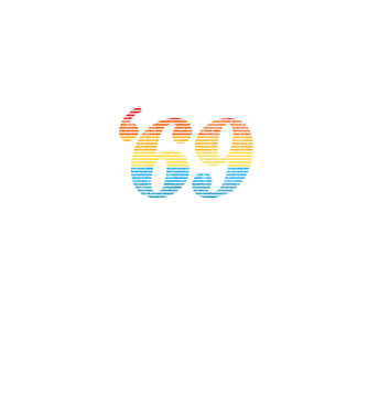 Retro Birthday 1969 model negru pe tricou