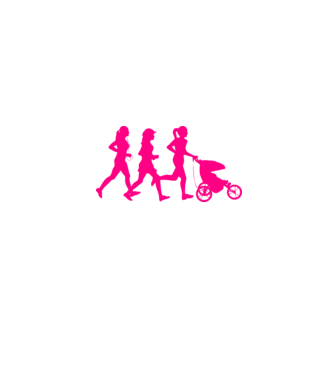 Running Mom model alb pe tricou