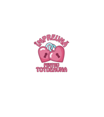 mpreună pentru totdeauna  model alb pe tricou