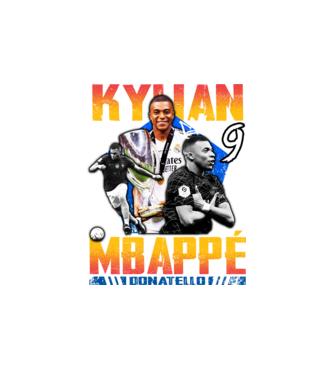 Mbappé tribute model alb pe tricou