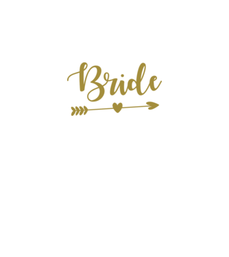 Bride model alb pe tricou