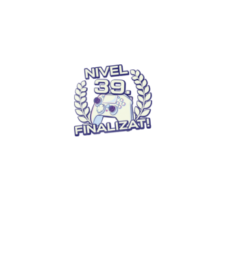 Nivel 39 finalizat! model negru pe tricou