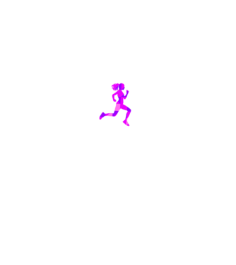 I run like a girl model alb pe tricou