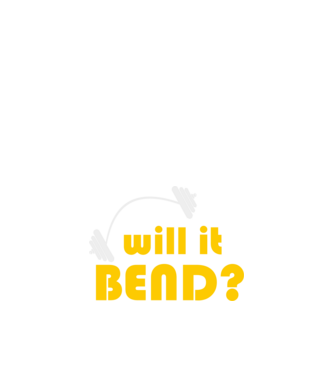 Will it bend model negru pe tricou