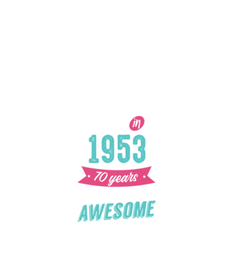 Made in 1953 model negru pe tricou