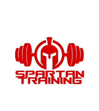 Spartan Training model alb pe tricou