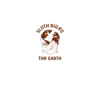 Sloth rules the world model alb pe tricou