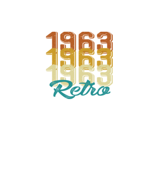 1963 Retro model alb pe tricou