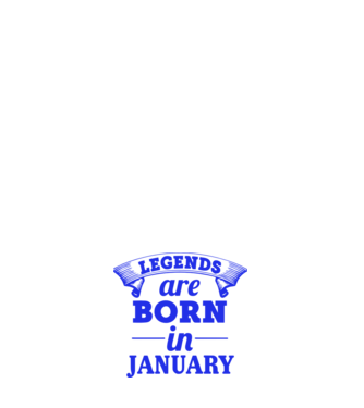 Legends are born in January model roz deschis pe tricou