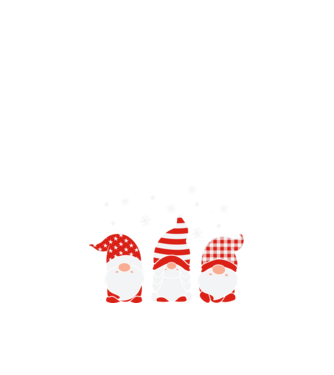 Xmas gnomes model negru pe tricou