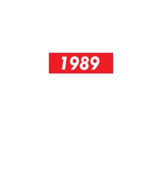 Supreme Birthday 1989 model negru pe tricou