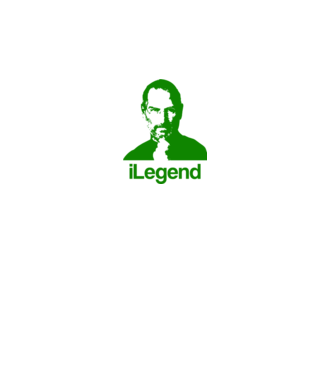 iLegend Steve Jobs model alb pe tricou
