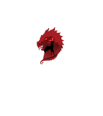 The Dragon model gri pe tricou