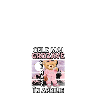 RETRO teddy fetişcană APRILIE model negru pe tricou