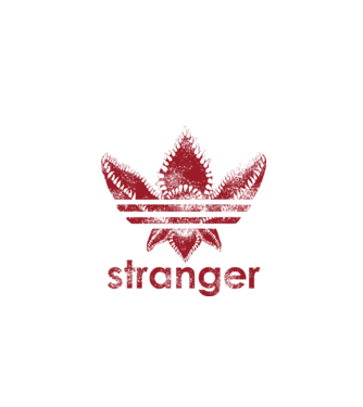 stranger things logo model negru pe tricou