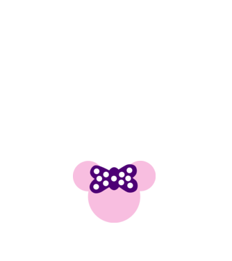 Minnie model alb pe tricou