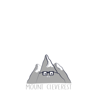 Mount cleverest model negru pe tricou