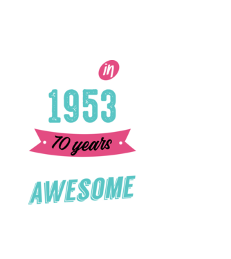 MADE IN 1953 model alb pe tricou
