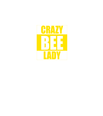 Crazy bee lady model negru pe tricou