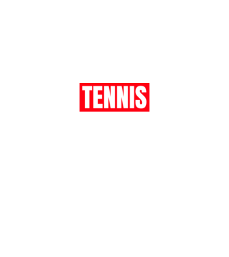 TENNIS HERO model negru pe tricou