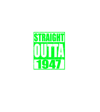 Straight Outta - 1947 model negru pe tricou