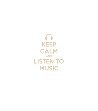 keep calm and listen to music model negru pe tricou